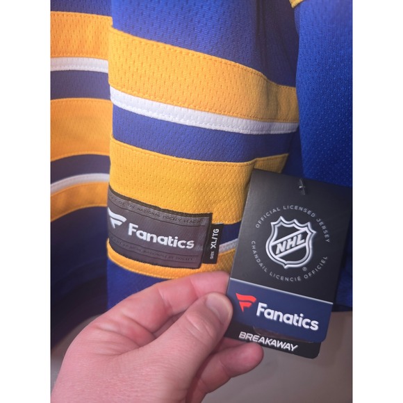 Buffalo Sabres Fanatics Breakaway NHL Jersey Mens XL Royal Blue Home - Picture 4 of 6